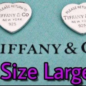 Heart Tag Earrings large